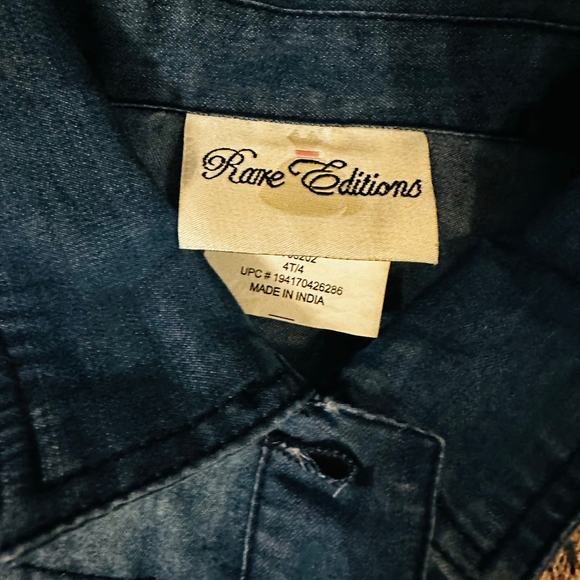 Rare Editions 2 Piece Dress with Jean Vest 4T - Picture 4 of 5